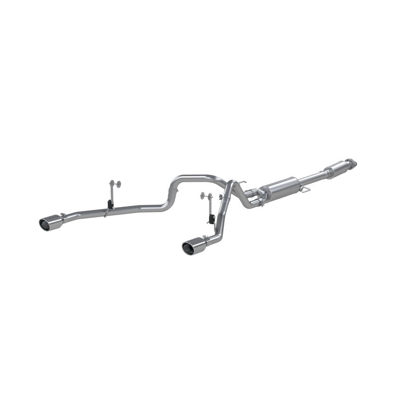 MBRP Armor Lite 3-inch aluminized steel cat-back exhaust system with dual split rear exit for 2021-2026 Ford F-150.