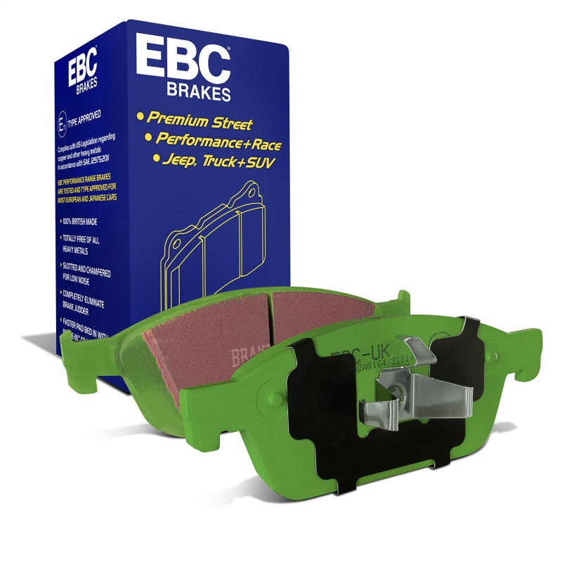EBC Greenstuff high-friction front brake pads for 2013-2018 Ford Focus ST and Lincoln MKC