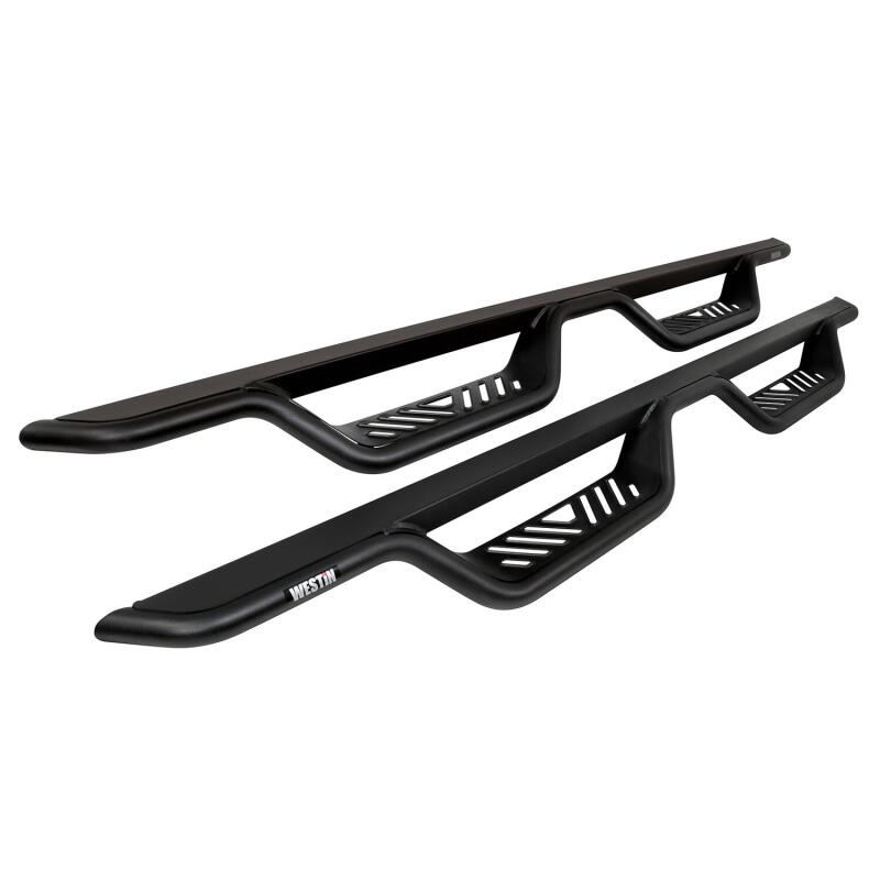 Westin Outlaw Drop Nerf Step Bars - Textured Black - Fits Ford F-150, F-250, and F-350 2015-2026 (SuperCab)