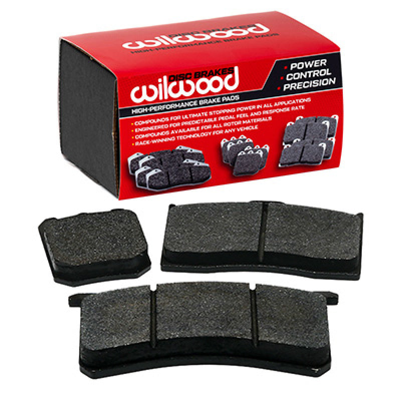 Wilwood TX1 6617 heavy-duty brake pad set for AERO 4 and AERO 6 calipers showing the 0.670-inch plate profile.