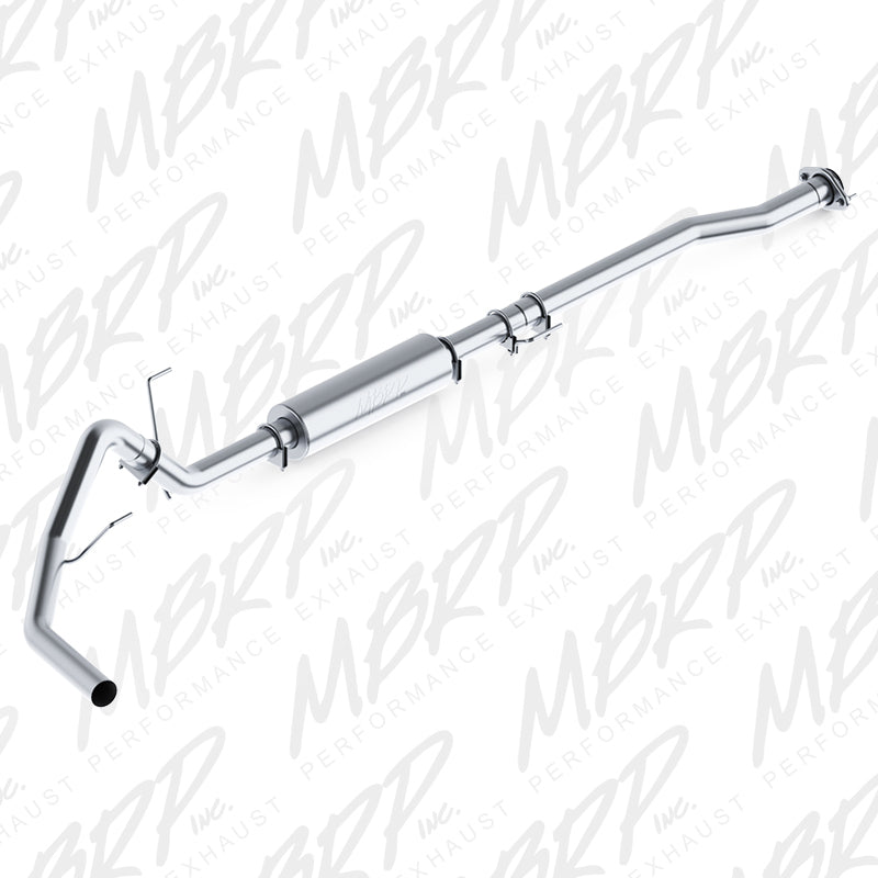 MBRP ARMOR LITE Series 3-inch aluminized steel cat-back exhaust system with single side exit for 2011-2014 Ford F-150.