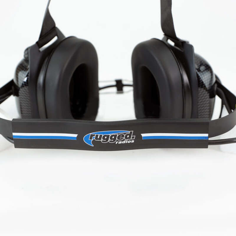 Rugged Radios H41 Behind-the-Head (BTH) 2-Way Radio Headset - Carbon Fiber