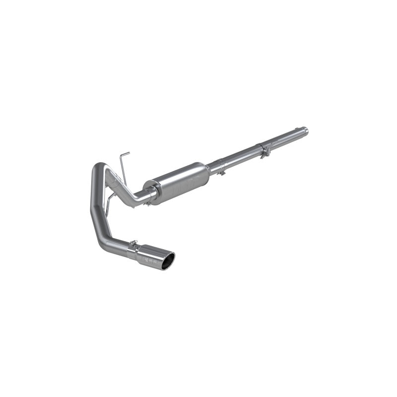 MBRP ARMOR PLUS Series T409 stainless steel single side exit cat-back exhaust system with polished tip