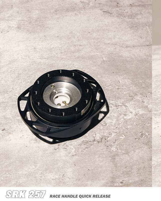 NRG Quick Release Gen 2.0 Steering Wheel Adapter - Black SFI Body / Black Cutout Ring