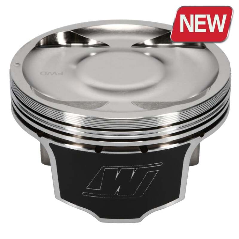 Set of four Wiseco Professional Series forged pistons with rings and pins for Subaru EJ257 100mm bore engines.