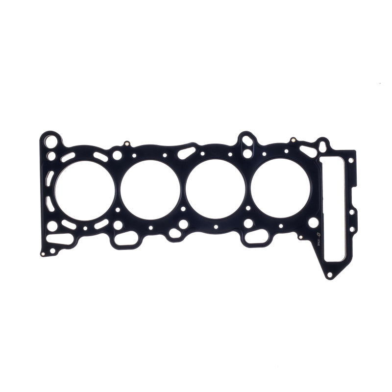 Cometic 87.5mm multi-layer steel head gasket with Viton coating and dual oil holes for Nissan SR20DE/DET S14 engines.