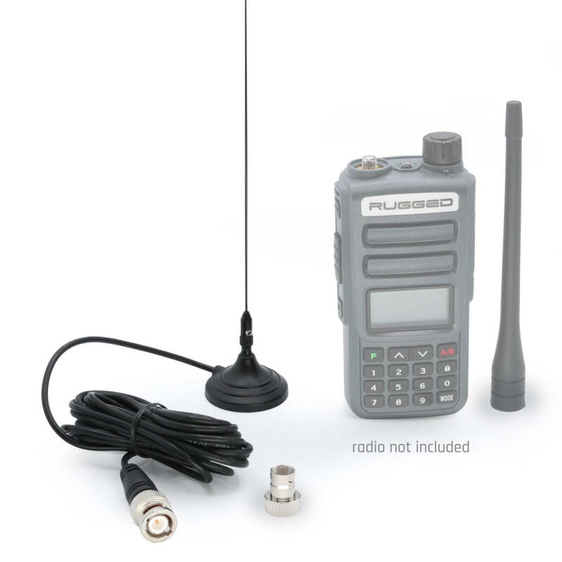 Rugged Radios GMRS-RH-MAG magnetic mount antenna with cable for GMR2 PLUS handheld radios