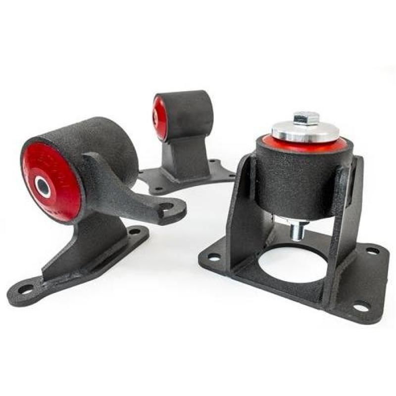 Innovative Mounts black steel engine mount kit with 75A bushings for 2003 Acura CL J-Series V6 engines