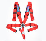 NRG Innovations 5-Point 3in Cam Lock Seat Belt Harness - Red