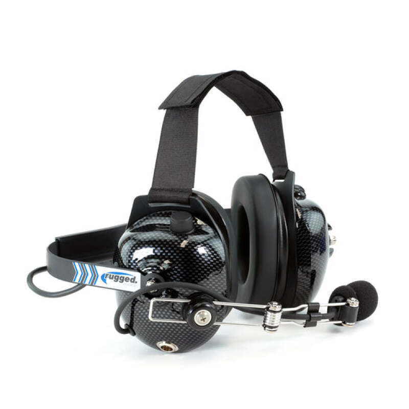 Rugged Radios H41 Behind-the-Head (BTH) 2-Way Radio Headset - Carbon Fiber