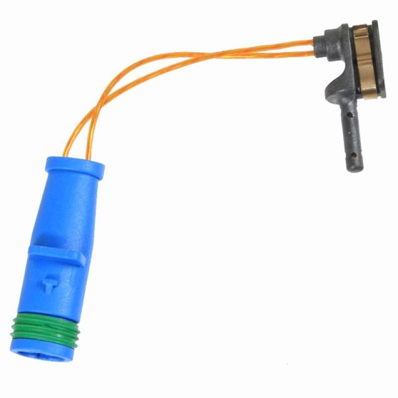 Power Stop Euro-Stop electronic brake pad wear sensor with electrical connector and protective cable sleeve