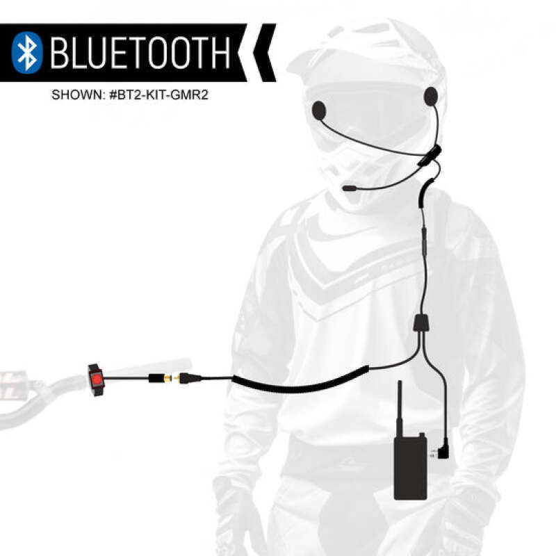 Rugged Radios CONNECT BT2 Bluetooth Moto Kit with R1 Handheld Radio