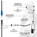 Rugged Radios CONNECT BT2 Bluetooth Moto Kit with R1 Handheld Radio