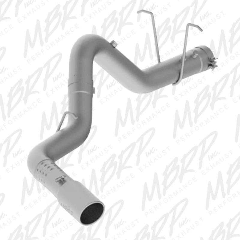 MBRP Armor Lite resonator-back exhaust system with aluminized steel tubing and a polished stainless steel tip.