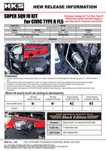 HKS Super SQV4 Sequential Blow Off Valve Kit - Honda Civic Type R 2023-2024 (FL5)