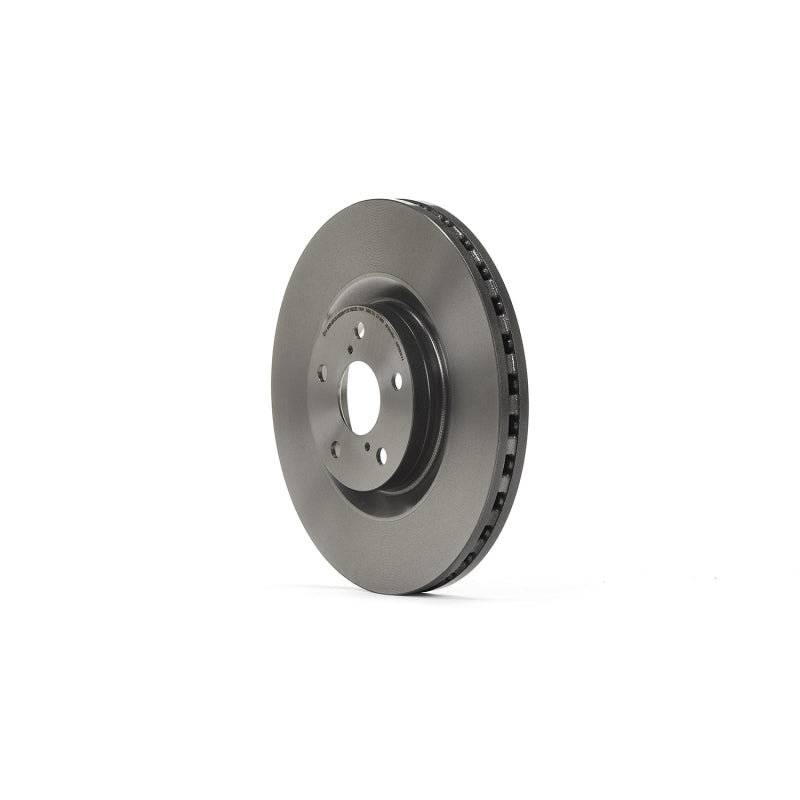 Brembo UV coated front brake rotor for Lexus GS, IS, and RC models.