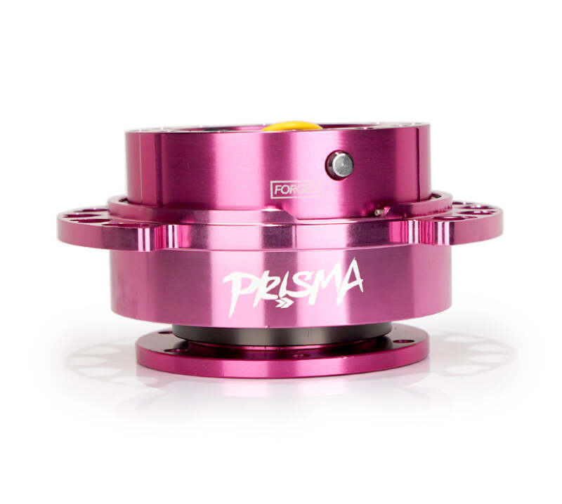 NRG Innovations Steering Wheel Quick Release Kit - Pink Body with Pink Heart Cutout Ring