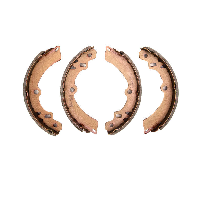 DFC Premium Service black semi-metallic rear brake shoes for 1989-1990 Geo Tracker and Suzuki Sidekick.