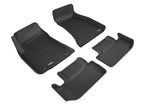 3D MAXpider Kagu Series Black Full Set Floor Mats for 2015-2023 Dodge Challenger RWD