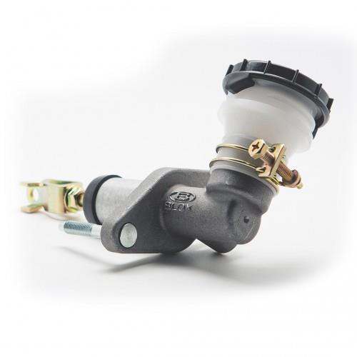 BLOX Racing quick-release clutch master cylinder for 2000-2009 Honda S2000 showing mounting flange and hydraulic port