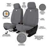 Covercraft 24-25 Toyota Tacoma Carhartt SeatSaver Custom Seat Cover - Gravel