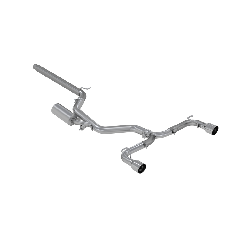 MBRP Armor Pro Series 3-inch T304 stainless steel cat-back exhaust with dual rear exits and polished tips.