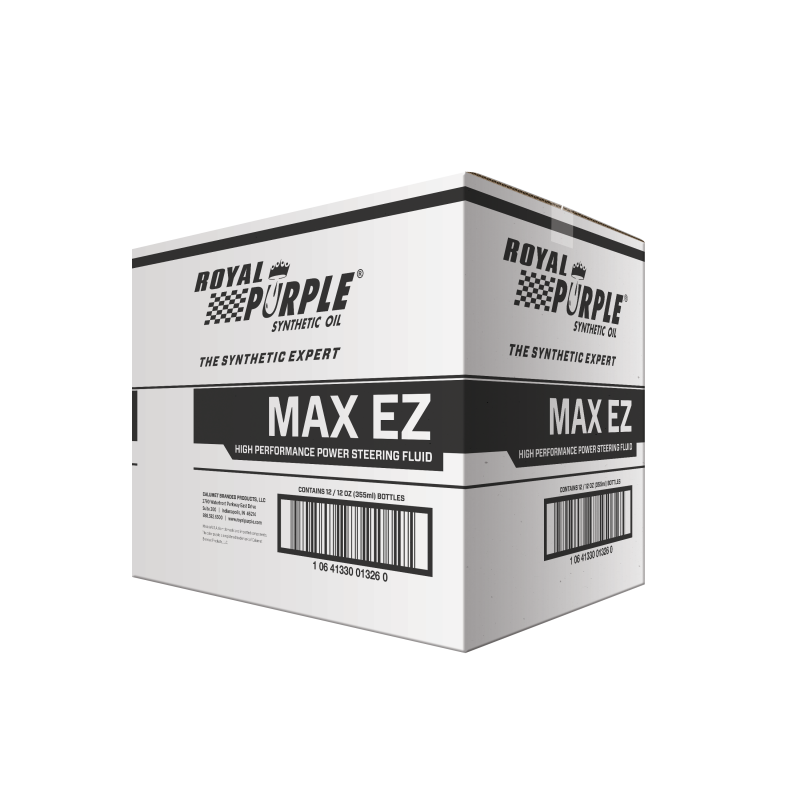 12oz bottle of Royal Purple Max EZ high-performance synthetic power steering fluid