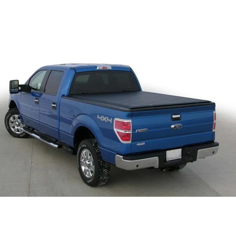Access Lorado low-profile roll-up tonneau cover installed on a 2015-2023 Ford F-150 with a 5.5ft bed