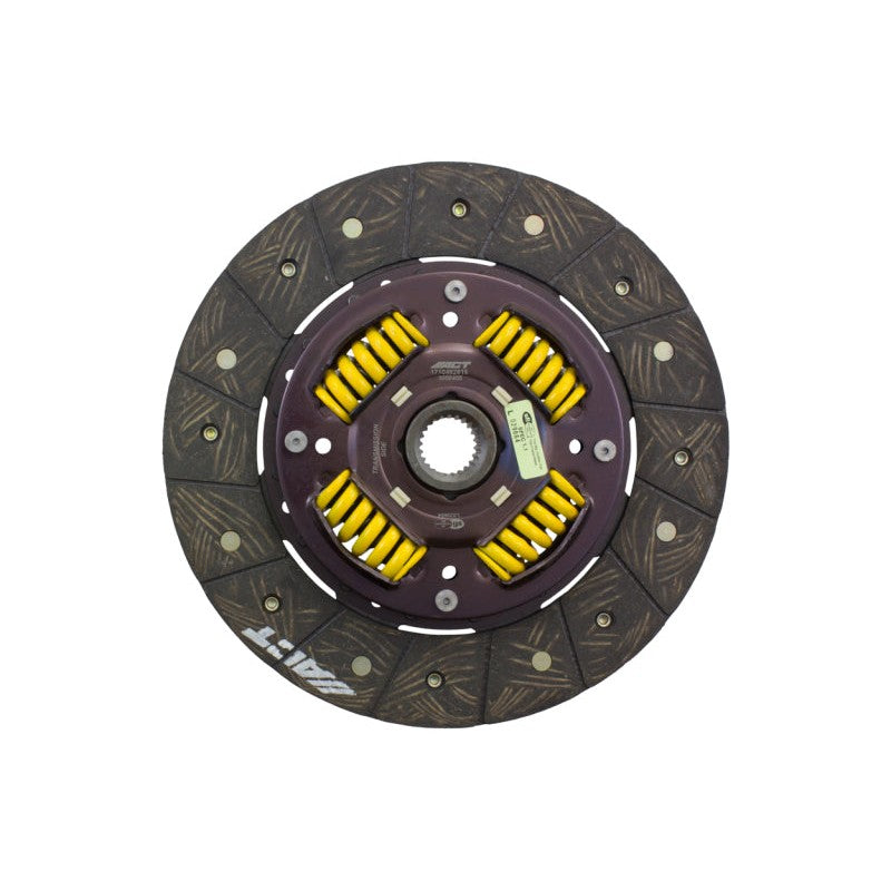 ACT Performance Street Sprung Clutch Disc 3000405 with organic friction material and central spring hub.