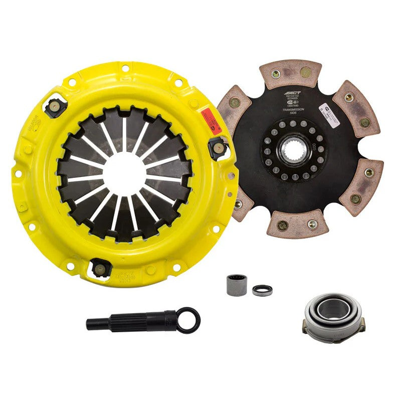 ACT ZX2-HDR6 clutch kit with Heavy Duty pressure plate and 6-pad rigid ceramic race disc for 1983-1991 Mazda RX-7.