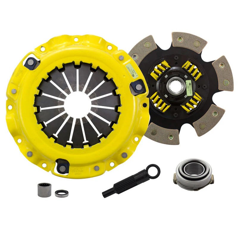 ACT Z65-HDG6 clutch kit with heavy duty pressure plate and 6-pad spring-centered race disc for Mazda RX-7.