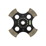 ACT 4240008 4-pad rigid ceramic race clutch disc with high-strength rivets and metallic friction pads.