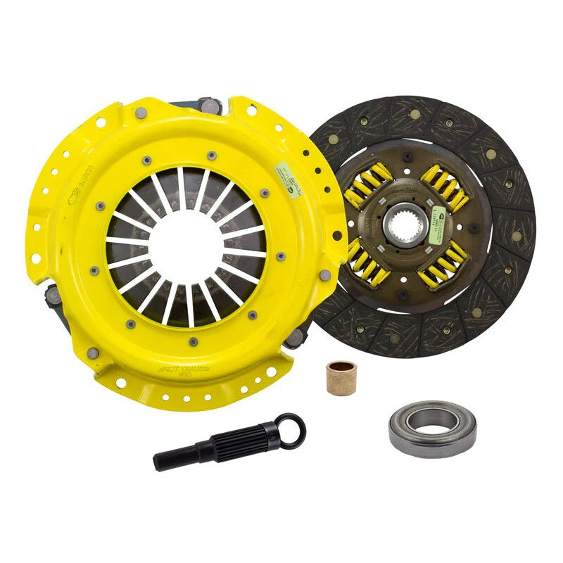 ACT Heavy Duty Performance Street Sprung Clutch Kit featuring pressure plate and copper-rich organic disc for Nissan