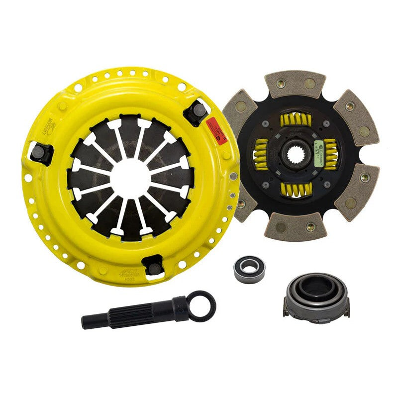 ACT HC5-HDG6 Heavy Duty pressure plate and 6-pad spring-centered race clutch disc kit.