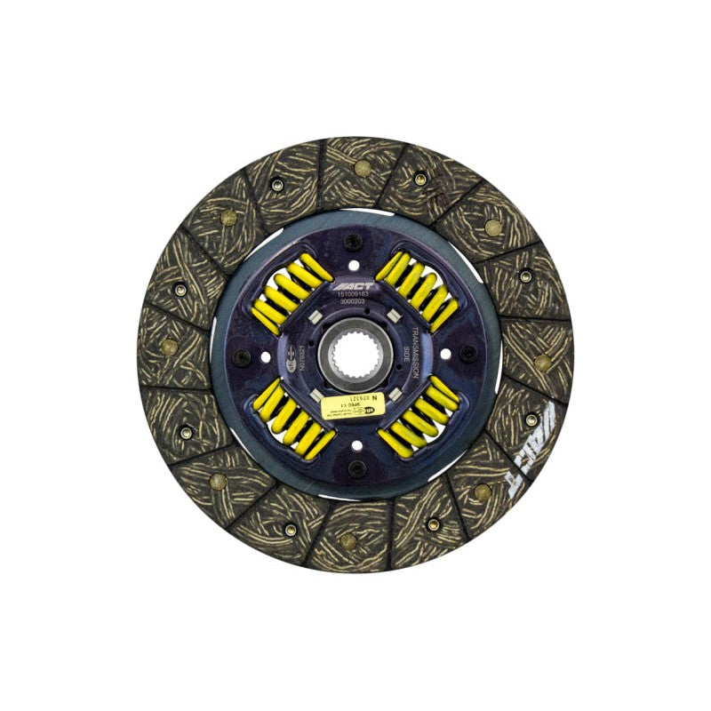 ACT Performance Street sprung clutch disc with copper-rich organic friction material and spring-centered hub
