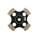 ACT 4-pad rigid ceramic race clutch disc with gold-colored pads and heavy-duty center rivets.