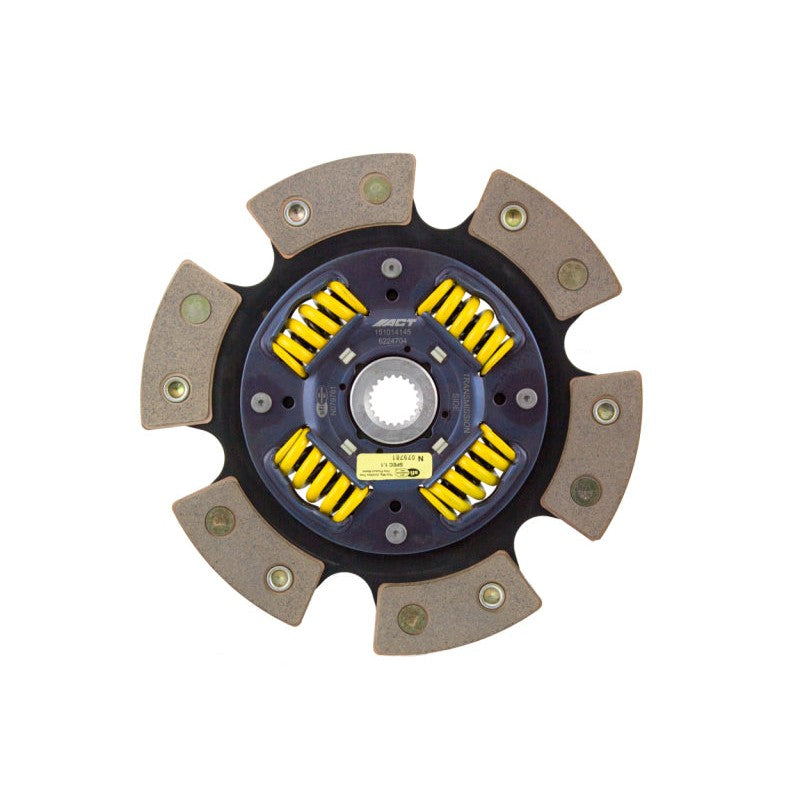 ACT 6 Pad Sprung Race Clutch Disc with six ceramic friction pads and center damping springs