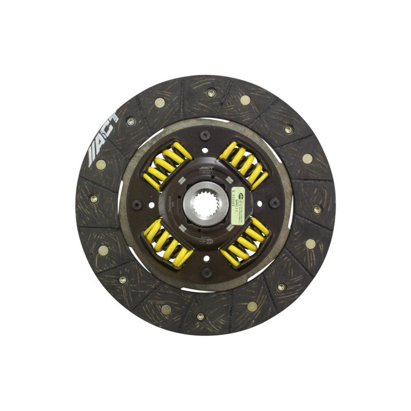 ACT 3000303 performance street clutch disc with sprung hub and high-copper organic friction material.