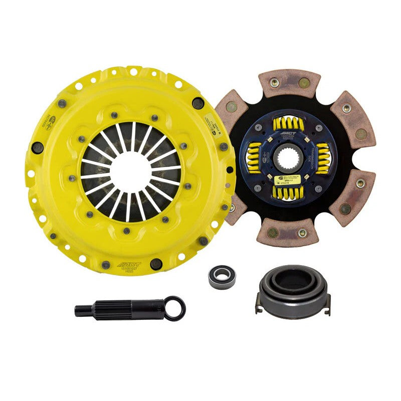 ACT AI4-HDG6 Heavy Duty Race Sprung 6-pad clutch kit with high-clamp pressure plate and sprung race disc.