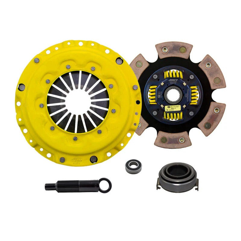 ACT AI4-SPG6 Sport/Race clutch kit featuring a 6-pad spring-centered race disc and heavy-duty pressure plate.