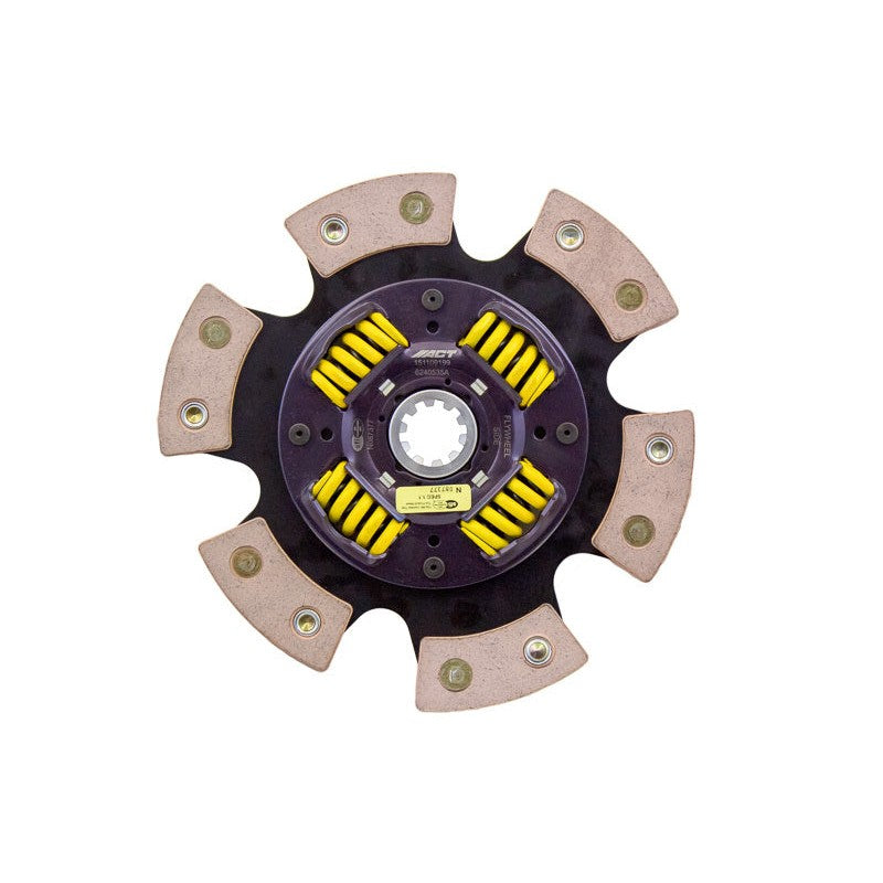 ACT 6-pad sprung race clutch disc with ceramic pads and heavy-duty spring hub for BMW 3 and 5 Series.