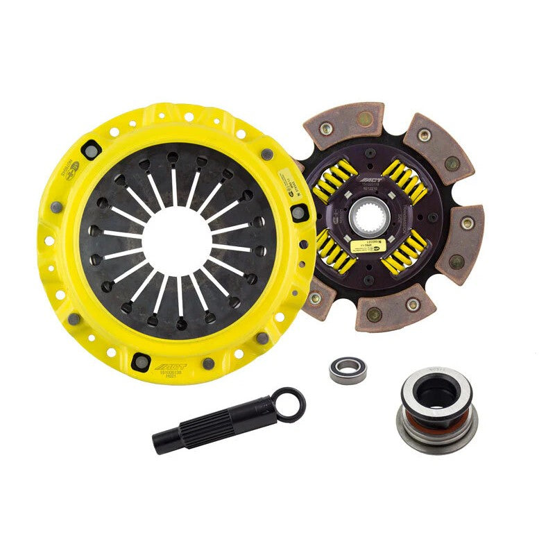 ACT HS2-HDG6 clutch kit featuring a heavy-duty pressure plate and 6-pad ceramic sprung race disc