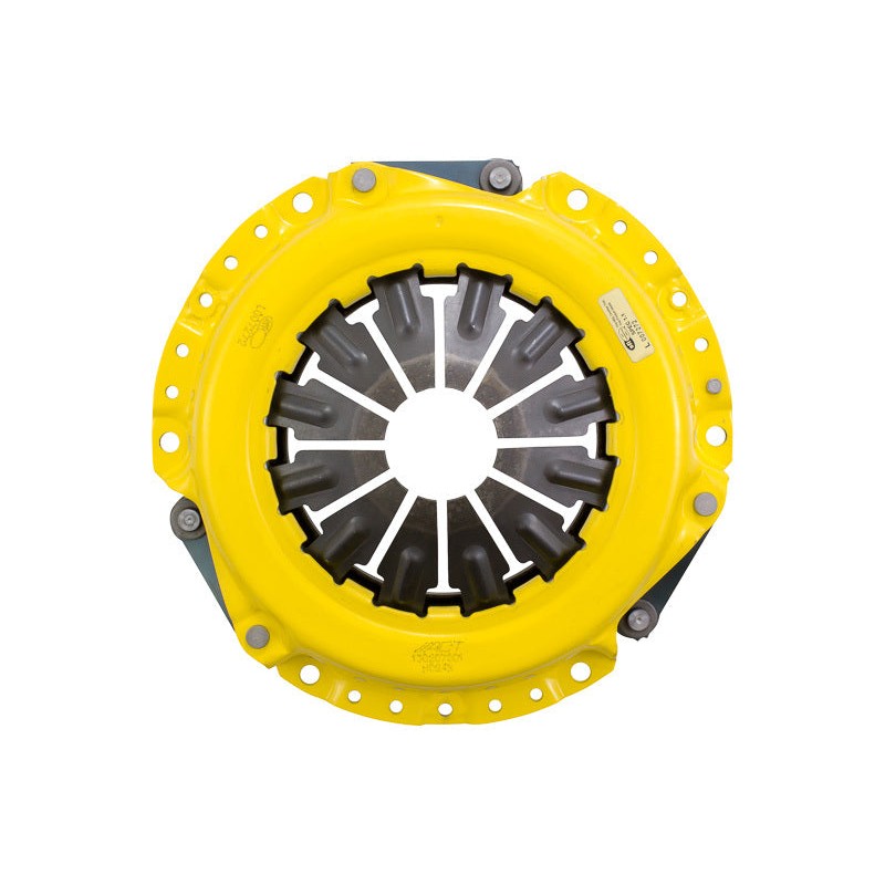 ACT Xtreme series clutch pressure plate H024X featuring a yellow stamped cover and heat-treated diaphragm