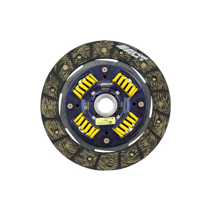 ACT Performance Street Sprung Clutch Disc featuring high-copper organic friction material and a spring-centered hub.
