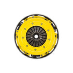 ACT T1S-G01 Twin Disc HD Street Clutch Kit featuring two rigid-hub discs, pressure plate, and CNC-machined flywheel.