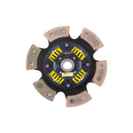ACT 6-pad sprung race clutch disc with ceramic friction pads and heavy-duty spring retainers.