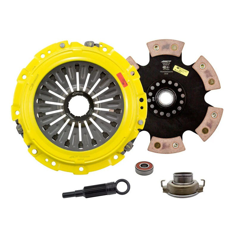 ACT SB10-HDR6 Heavy Duty clutch kit featuring 6-pad rigid ceramic race disc and Monoloc collar for Subaru WRX STI.
