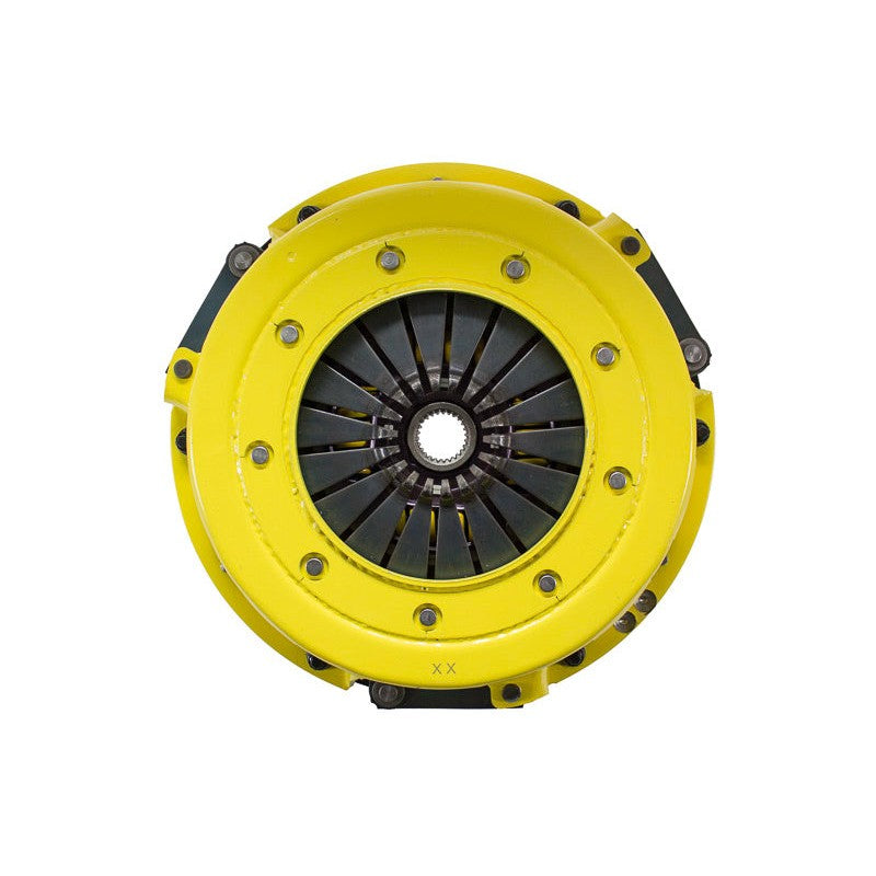 ACT T1S-D03 Twin Disc HD Street Clutch Kit featuring two organic discs, pressure plate, and CNC-machined flywheel.