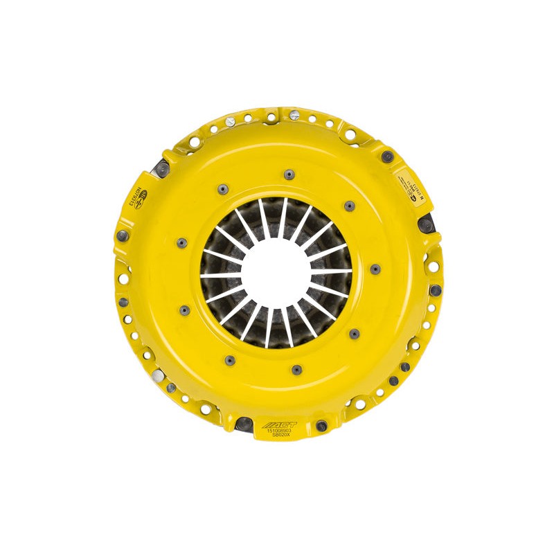 ACT Xtreme clutch pressure plate with stamped steel cover and four-stage heat-treated diaphragm.