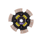 ACT 6-pad sprung race clutch disc featuring ceramic friction pads and a heavy-duty spring center for Mazda Mazdaspeed